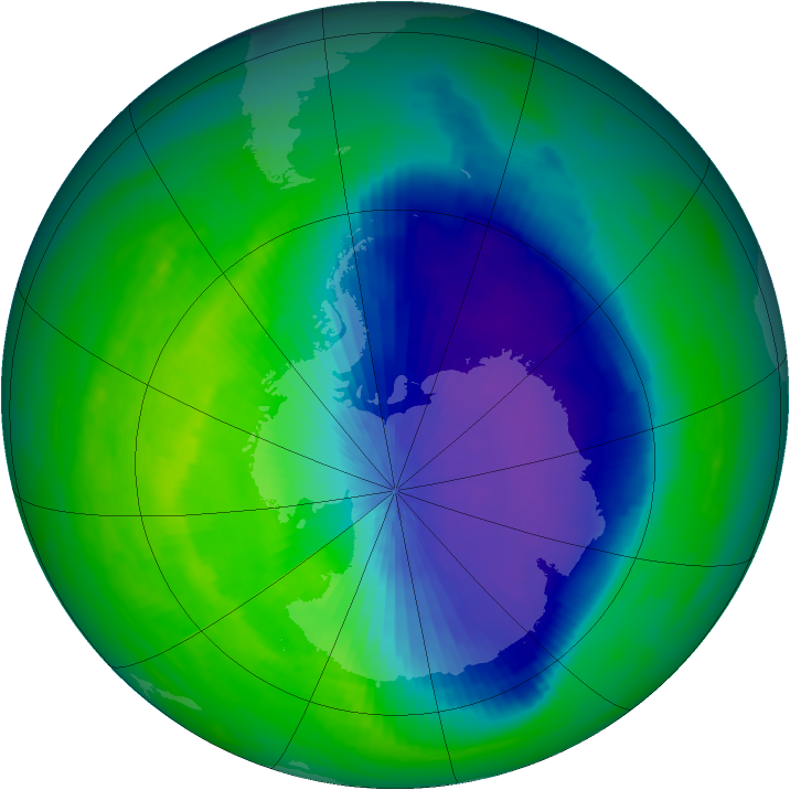 Ozone Map 1992-10-22